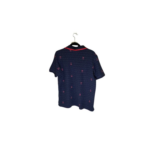 Psycho Bunny Black and Pink Mens Polo Shirt - Picture 4 of 4